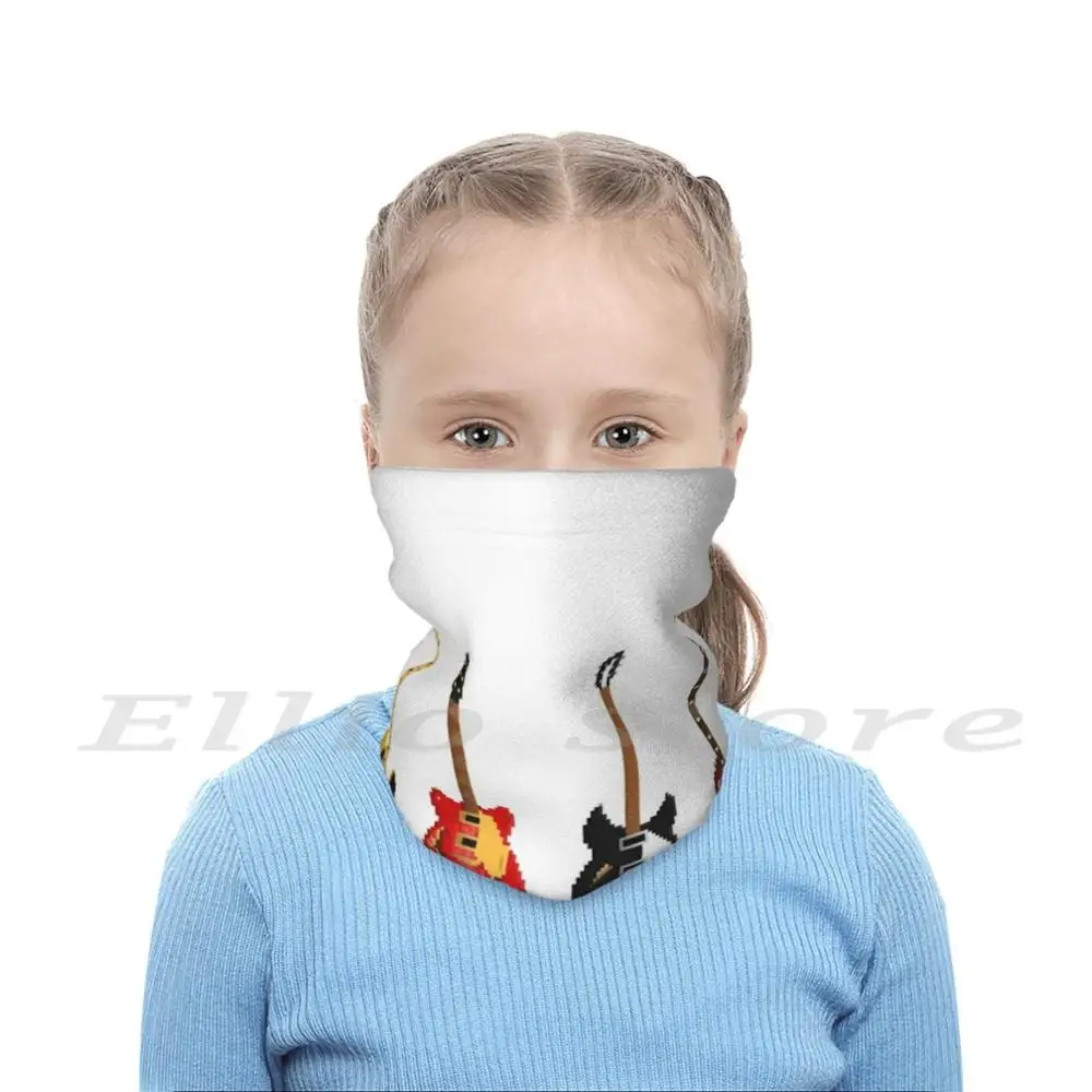 Электрические Классические гитары Pixel маска с принтом моющийся фильтр Забавный