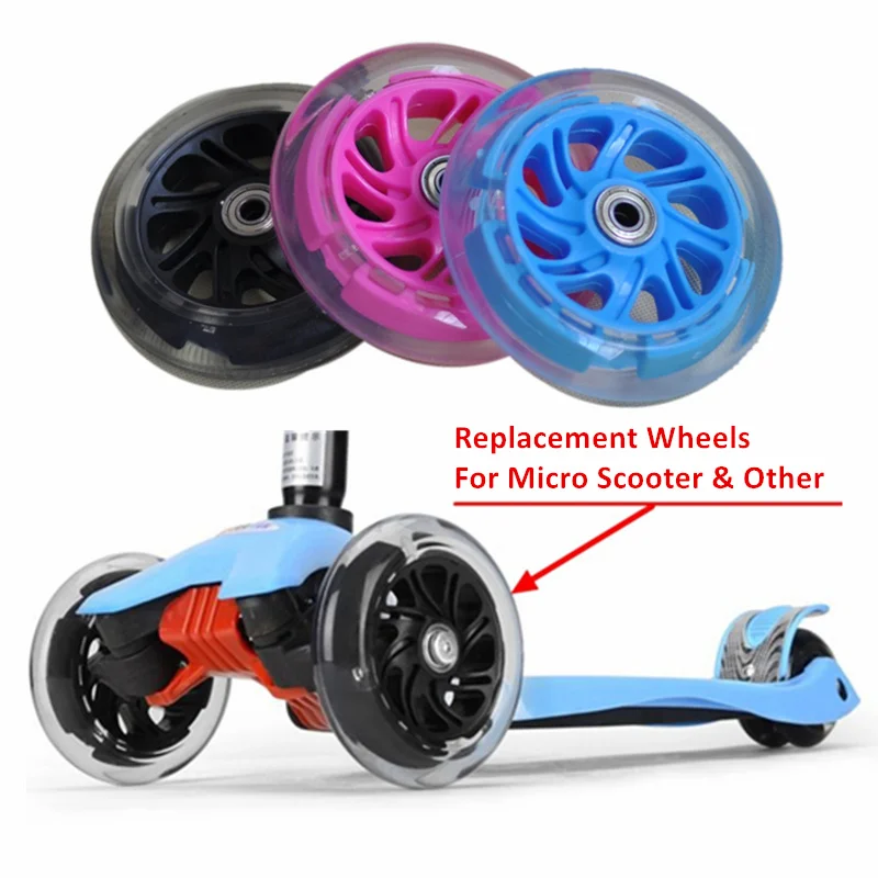 Самокат со светодиодсветодиодный подсветкой 120 мм для микроскутеров и других