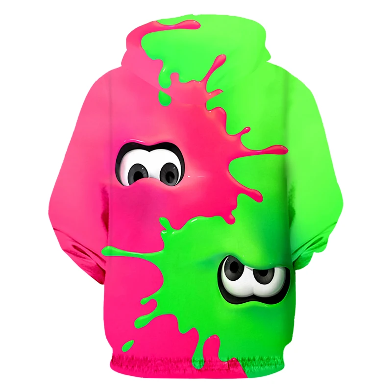 CJLM Мужская мода короткий 3D печать на молнии с капюшоном мультфильм красно