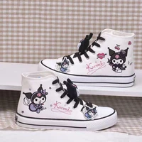 spring autumn new cartoon print student high top canvas shoes cute girl vulcanized shoes sweet girl sneakers lady shoes aa 40