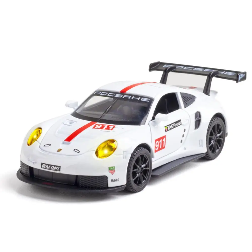 

Модель спортивного автомобиля LeadingStar 1:32, модель 911rsr Racing из сплава, металлическая декоративная игрушка, подарок для детей и взрослых мальчиков