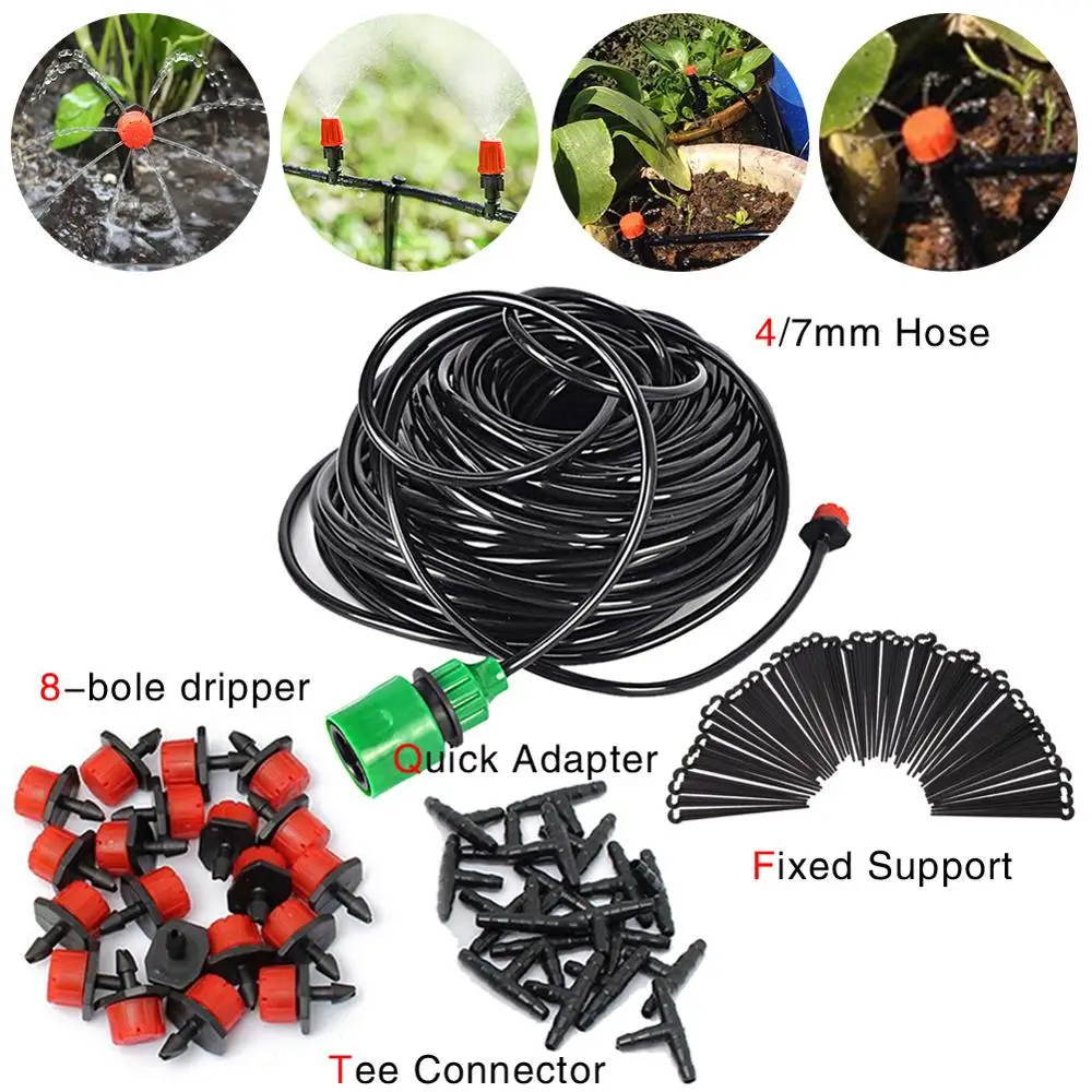 Система автоматического полива с регулируемой капельницей 15 5 м|Наборы для
