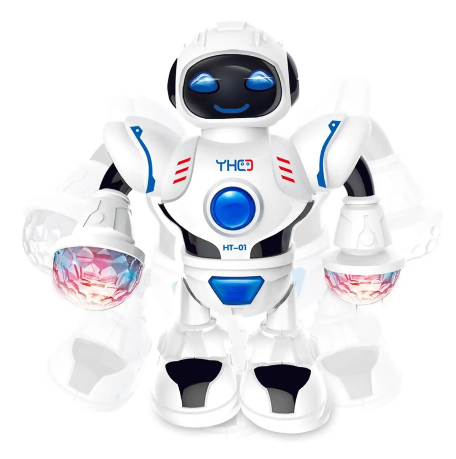 Новинка ослепительный космический музыкальный робот умный мини танцующий