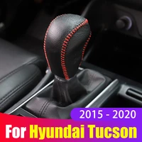at gear shift collars case for hyundai tucson tl 2015 2016 2017 2018 2019 2020 accessories automatic gear head shift knob cover