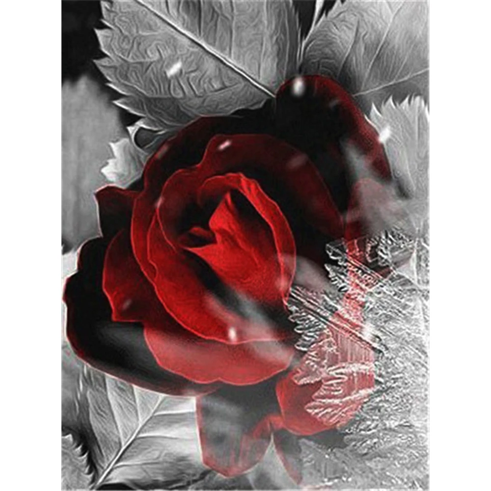 

Вышивка крестиком 11CT с цветочным принтом розы полный набор для вышивки DMC нитки для шитья хобби ручная работа рукоделие волшебный считается