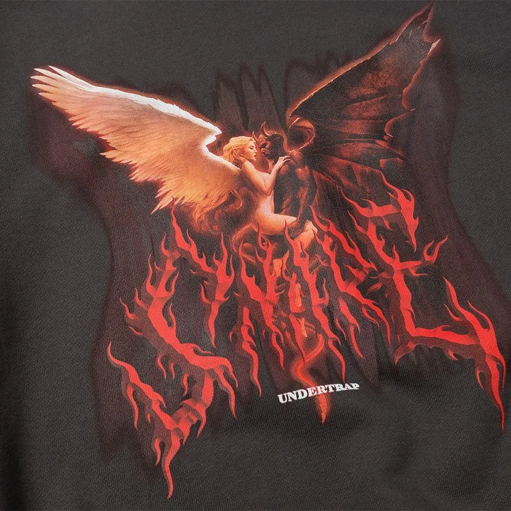 Flame Angel Demon флисовая Толстовка для мужчин 2020 темно Harajuku с длинным рукавом модный