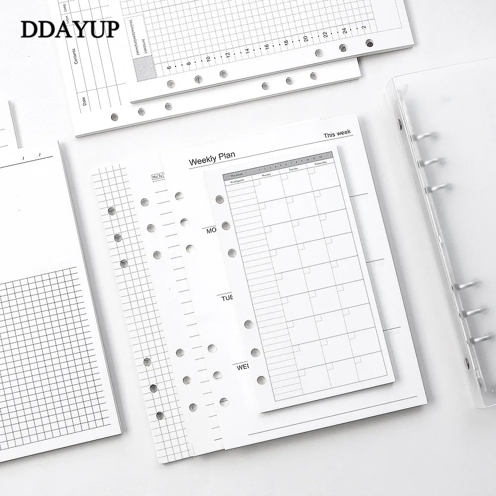 Блокнот А5/А6 со сменными листами сменные внутренние страницы для спиральной