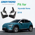 Для Авто-Стайлинг крыло Hyundai Kona 2018 Accessorirs брызговики брызговик крыло автомобильный Стайлинг Стикеры черного цвета 4 шт.
