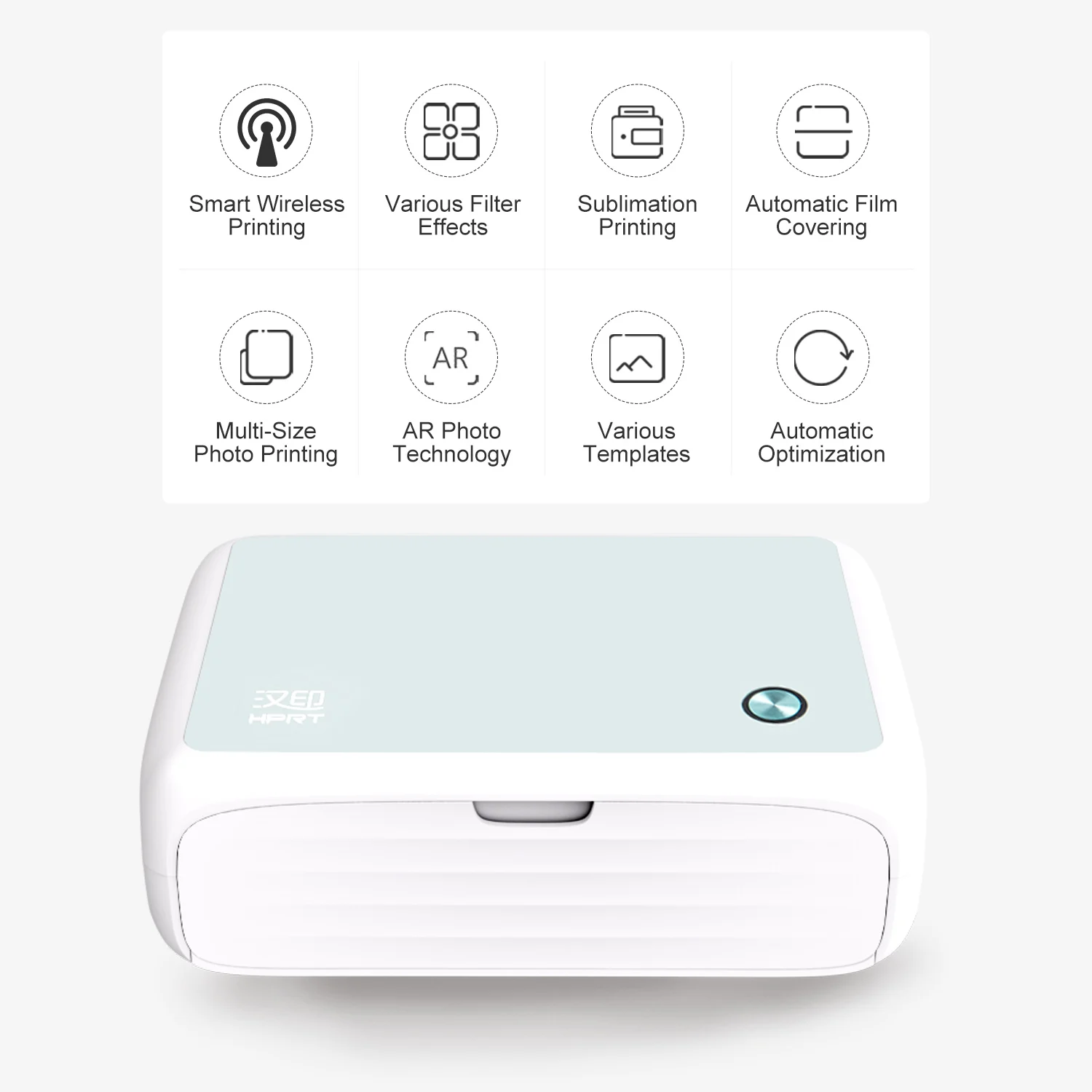 Мини Карманный фотопринтер полноцветный Термопринтер для сублимации 300