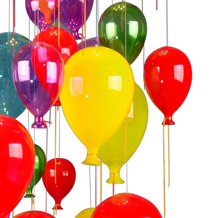 Креативный цветной шар для детской комнаты хрустальная люстра гостиной