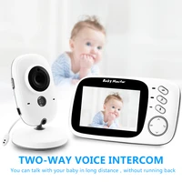 new safe wireless wifi video baby camera with monitor 3 2 inch lcd 2 way talk audio call night vision monitoring security sitter