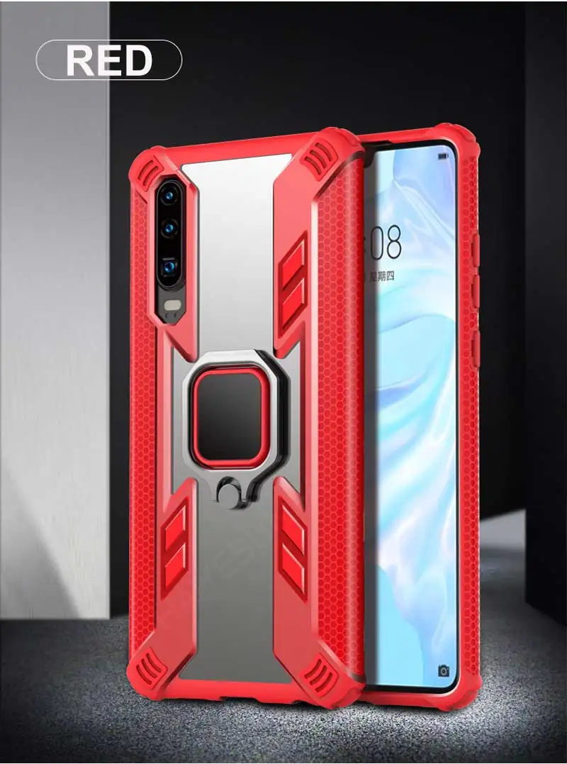 Роскошный защитный силиконовый чехол для телефона huawei P30 Pro mate 20X Honor 20 10 Lite 8X P Smart Y7 Y9 силиконовый чехол с кольцом
