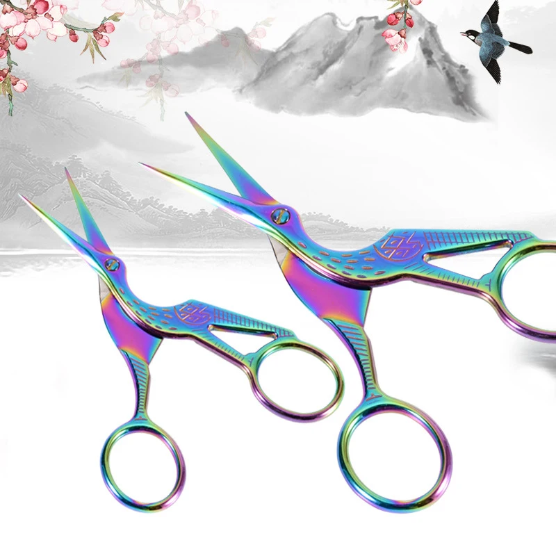

Creative crane Design Student Safe Scissors Paper Cutting Art Office School Supply with Stationery DIY Tool