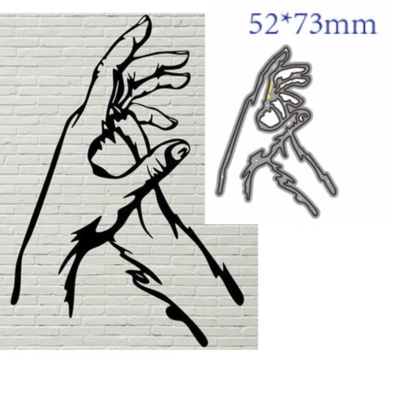 

metal cutting dies cut die mold Hand and paw decoration Scrapbook paper craft knife mould blade punch stencils dies