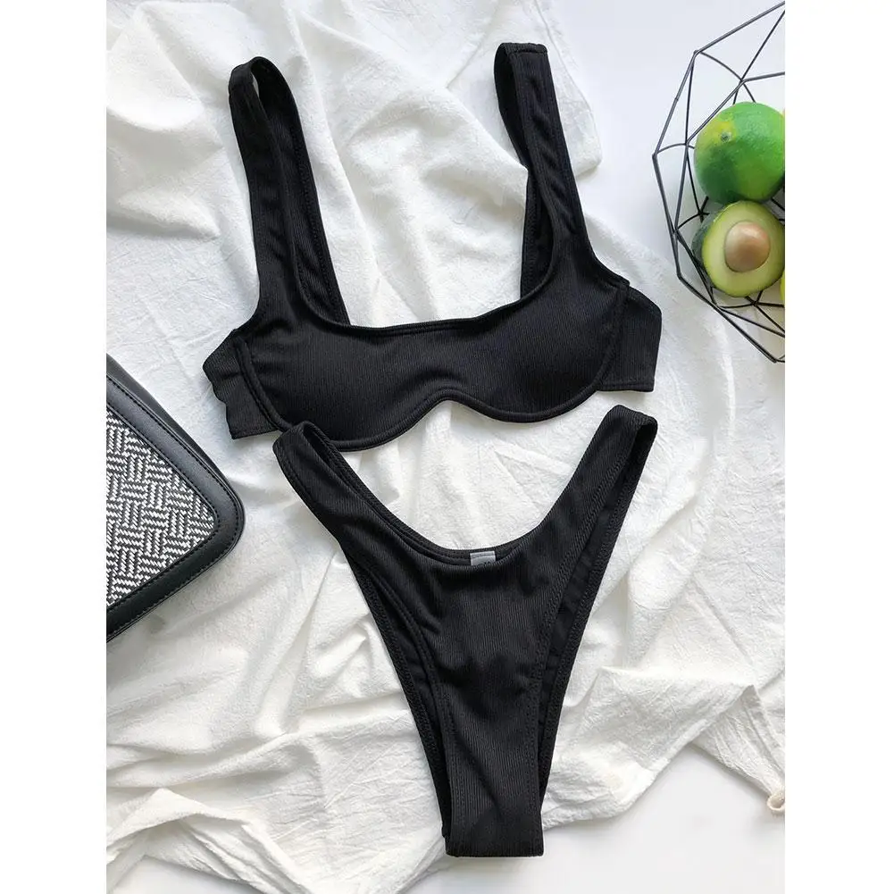 

New Women Bikini Set Swimwear Bikini Polyester Thongs Woman Suit Suits Swimwear Sexy Biquini Bathing Suit Beach Bathing Bikini