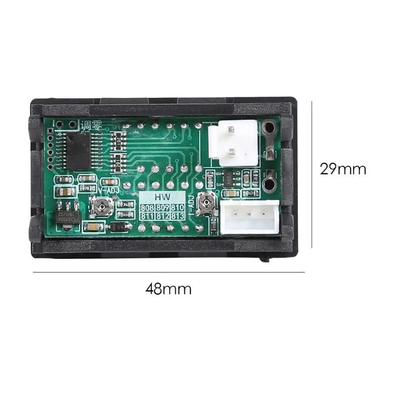 HW 811 0 28 дюймов Мини цифровой вольтметр Амперметр постоянного тока 100V 50A двойной 3
