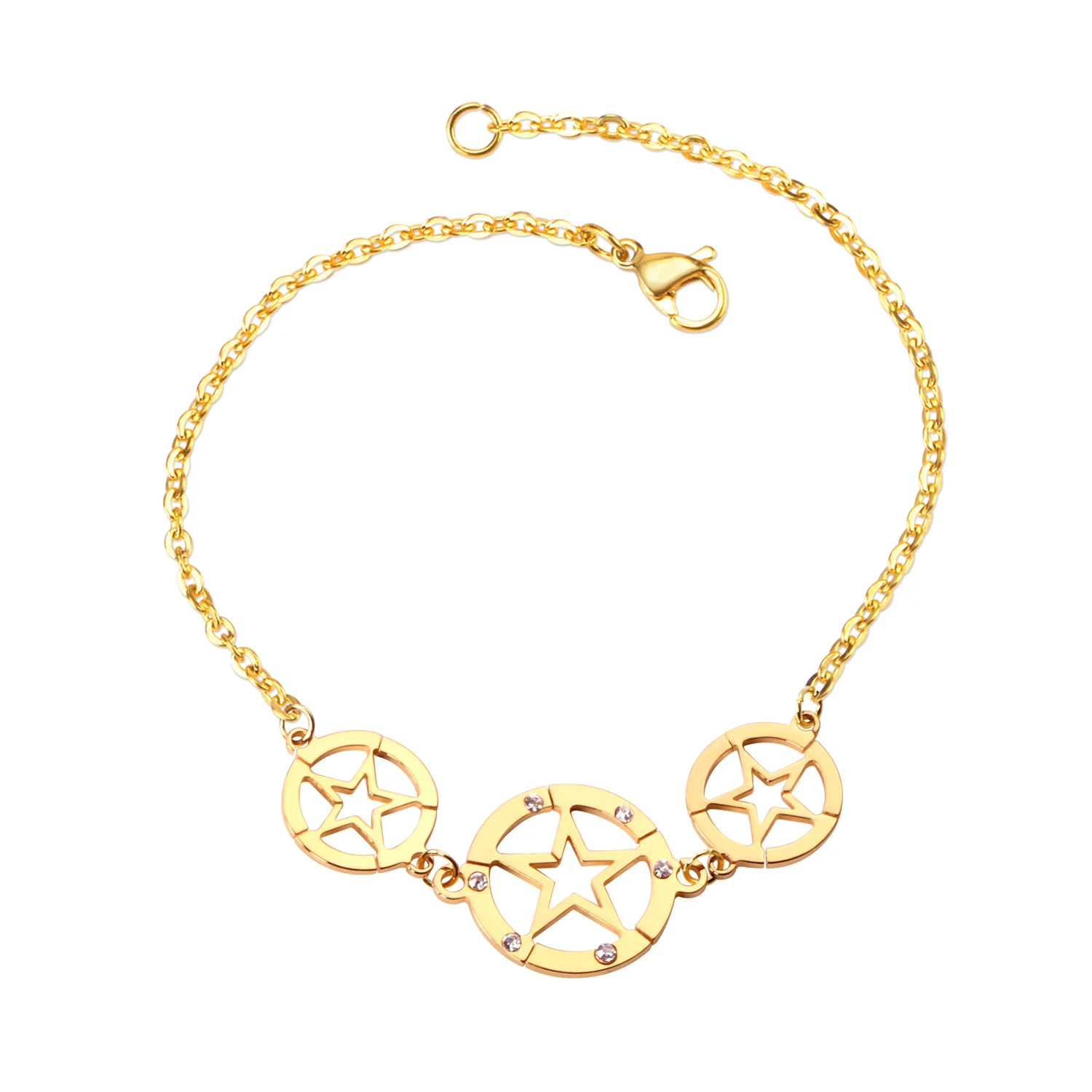 Классические ювелирные изделия LUXUKISSKIDS браслеты из нержавеющей стали для женщин