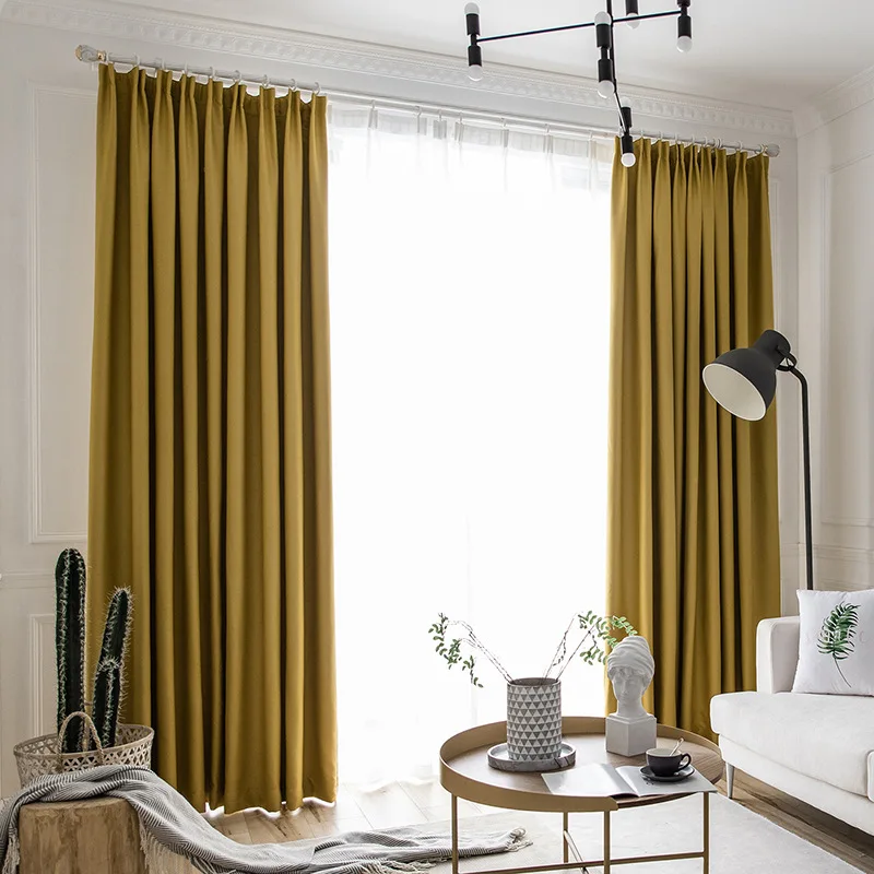 Modern Silk Velvet Blackout Curtains for The Bedroom Living Room Solid Decoration Fabric of Curtain On the Window Door Drapes | Дом и сад