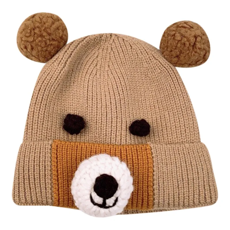 

NEW Toddler Girls Boys Winter Hats Baby Infant Winter Keep Warm Hat Double Ball Crochet Knit Hat Children Kids Beanie Cap