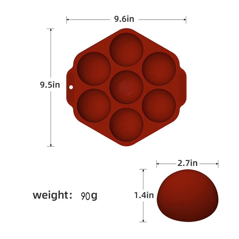 

Silicone Baking Mold Cake Decoration Chocolate Handmade Semicircle Hole Biscuit Soaps DIY Tools