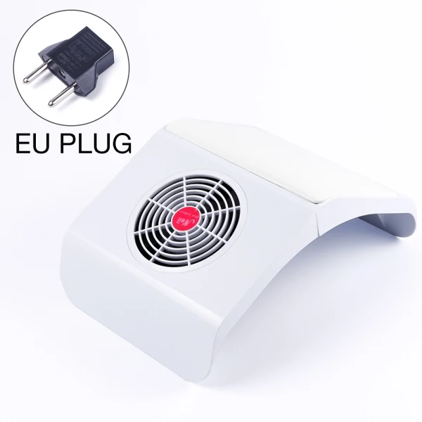 White EU Plug 2 в 1 30000 об/мин маникюрный пылесос 65 Вт электрическая дрель для ногтей УФ-гель для ногтей маникюрные инструменты очиститель для ногтей - Цвет: White EU Plug