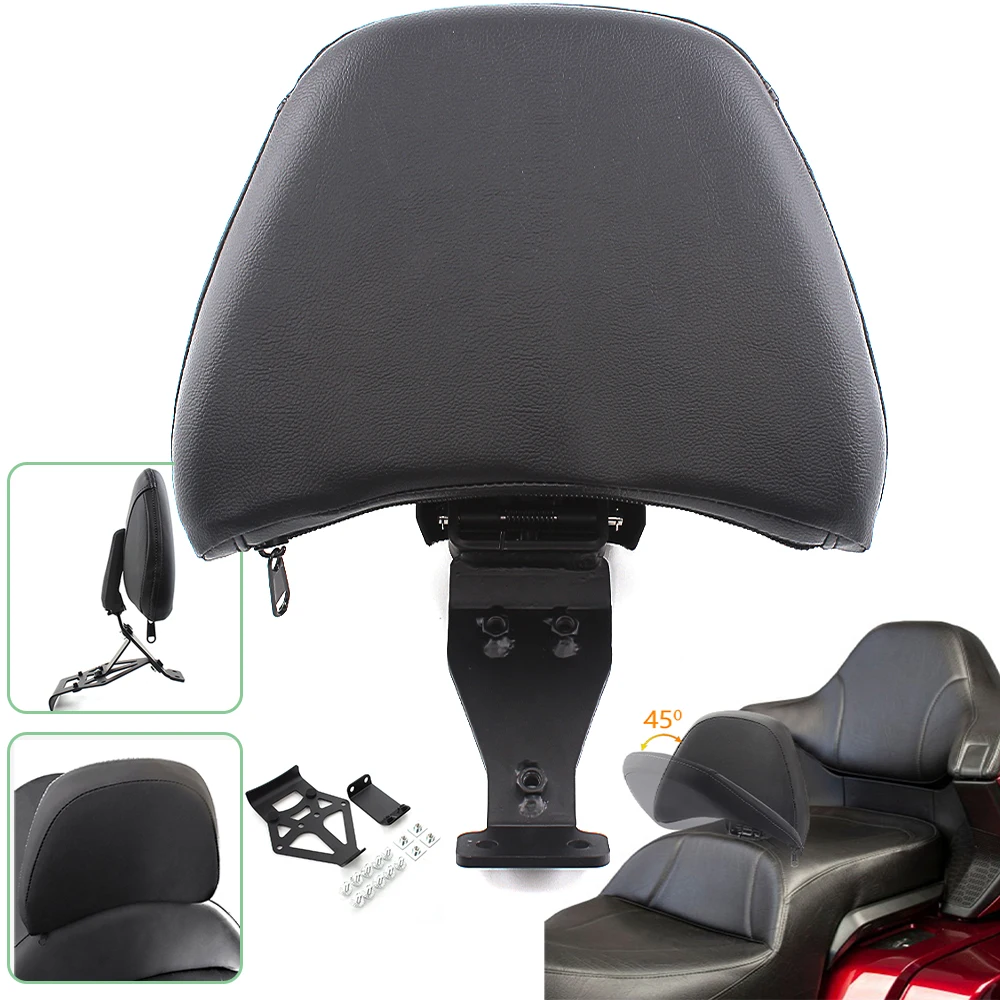 

Черный кожаный мотоциклетный передний драйвер всадника спинки монтажный комплект подходит для моделей Honda Goldwing 1800 GL1800B/BD 2018-2021