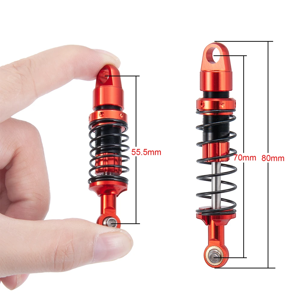 AXSPEED-Juego de amortiguadores de suspensi&oacute;n para coche teledirigido, Kit Cantilever, 1:10, Axial SCX10 II 90046-2