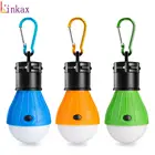 Портативный мини-фонарь 3 AAA для палатки, светодиодная лампа, аварийная лампа, водонепроницаемый подвесной карабин, фонарик для кемпинга