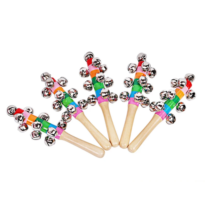 Деревянные погремушки Монтессори для детской кроватки детские развивающие