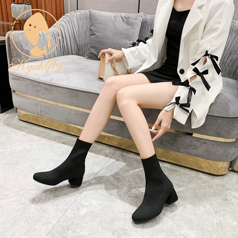 

Winter Fashion Chelsea Outdoor Boots Comfort Luxury Sock Boots For Women