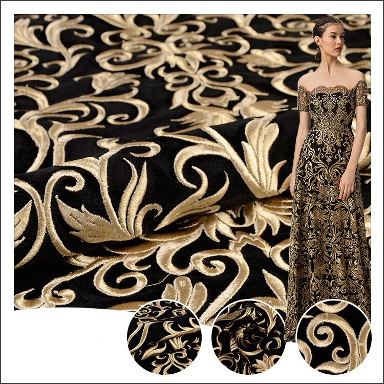 Сетчатая бархатная ткань лучшего качества тюль вышивка кружево в африканском