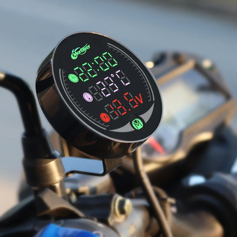 Фото Мотоциклетная Электроника KOSO для NMAX PCX XMAX 125 250 300 XJ6 CB650F AEROX, счетчик температуры воды, счетчик часов двигателя №2