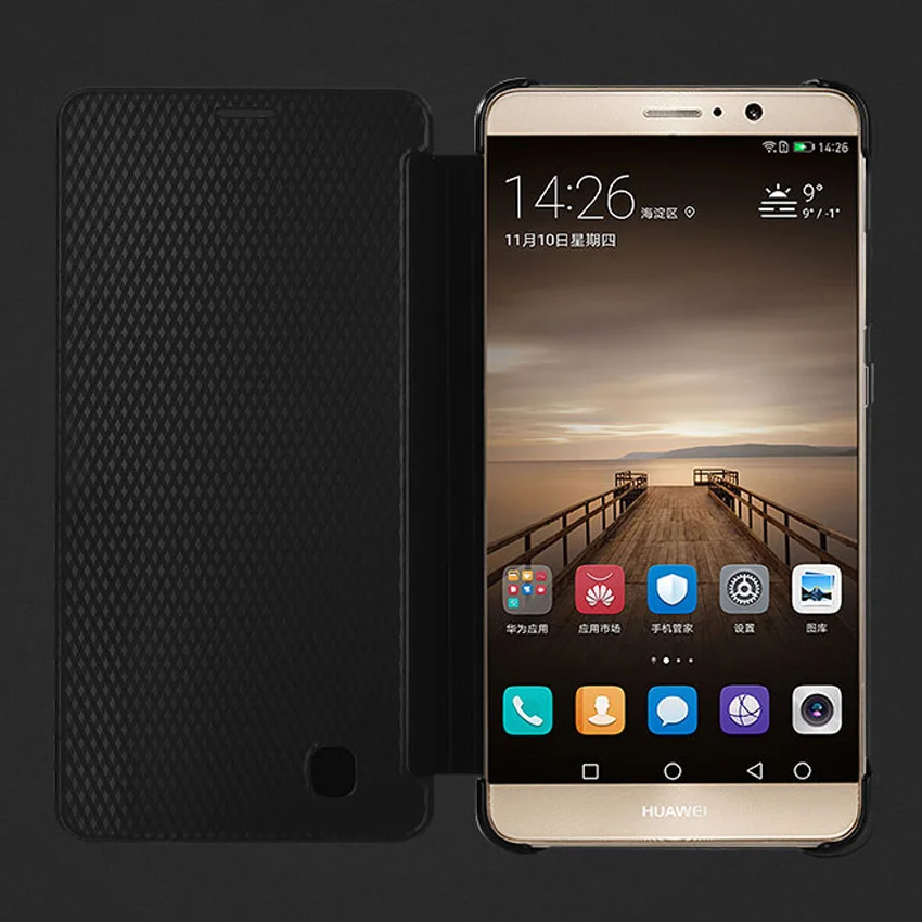 Роскошный чехол-книжка Smart View для Huawei Mate 9 Pro 9pro Магнитный кожаный чехол Mate9 Mate9pro