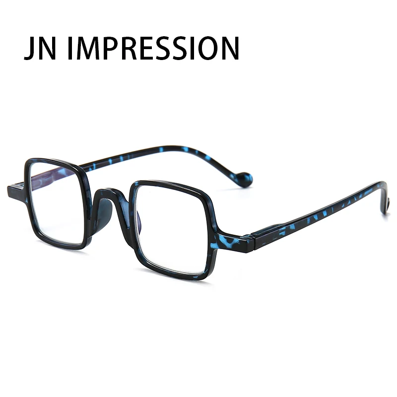J N Blue-light-proof reading glasses Square frame Plastic mirror leg Prescription +1.0+1.5+2.0+2.5+3.0+3.5+4.0 T18188 | Аксессуары для