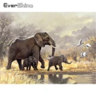EverShine алмазная живопись слон, алмазная вышивка, полноэкранное изображение животных стразы, Алмазная мозаика, природный ландшафт