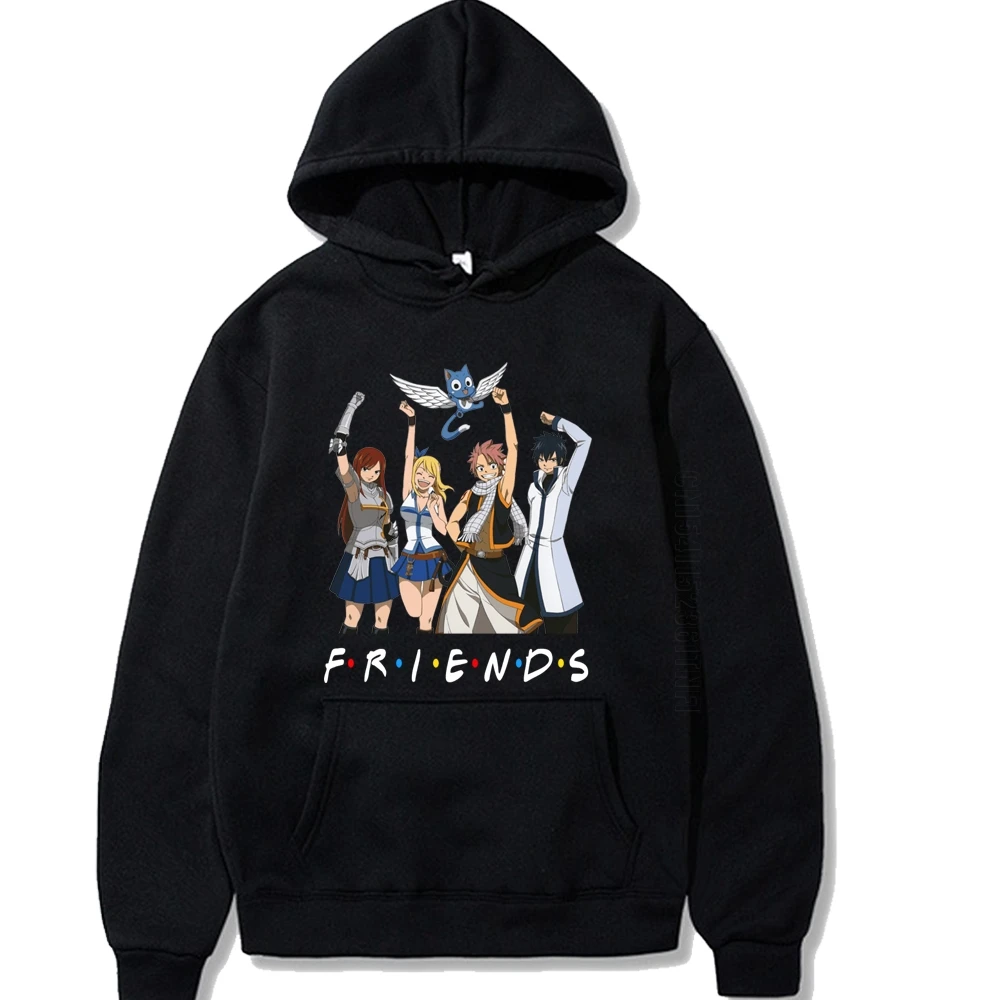 Fairy Tail Friends Tv Show Printing Men/Women Hoodie Long Sleeve Crew Neck Fashion Designer Streetwear