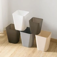 creative square trash can waste bins living room bedroom lidless plastic paper basket kitchen simple rubbish garbage can