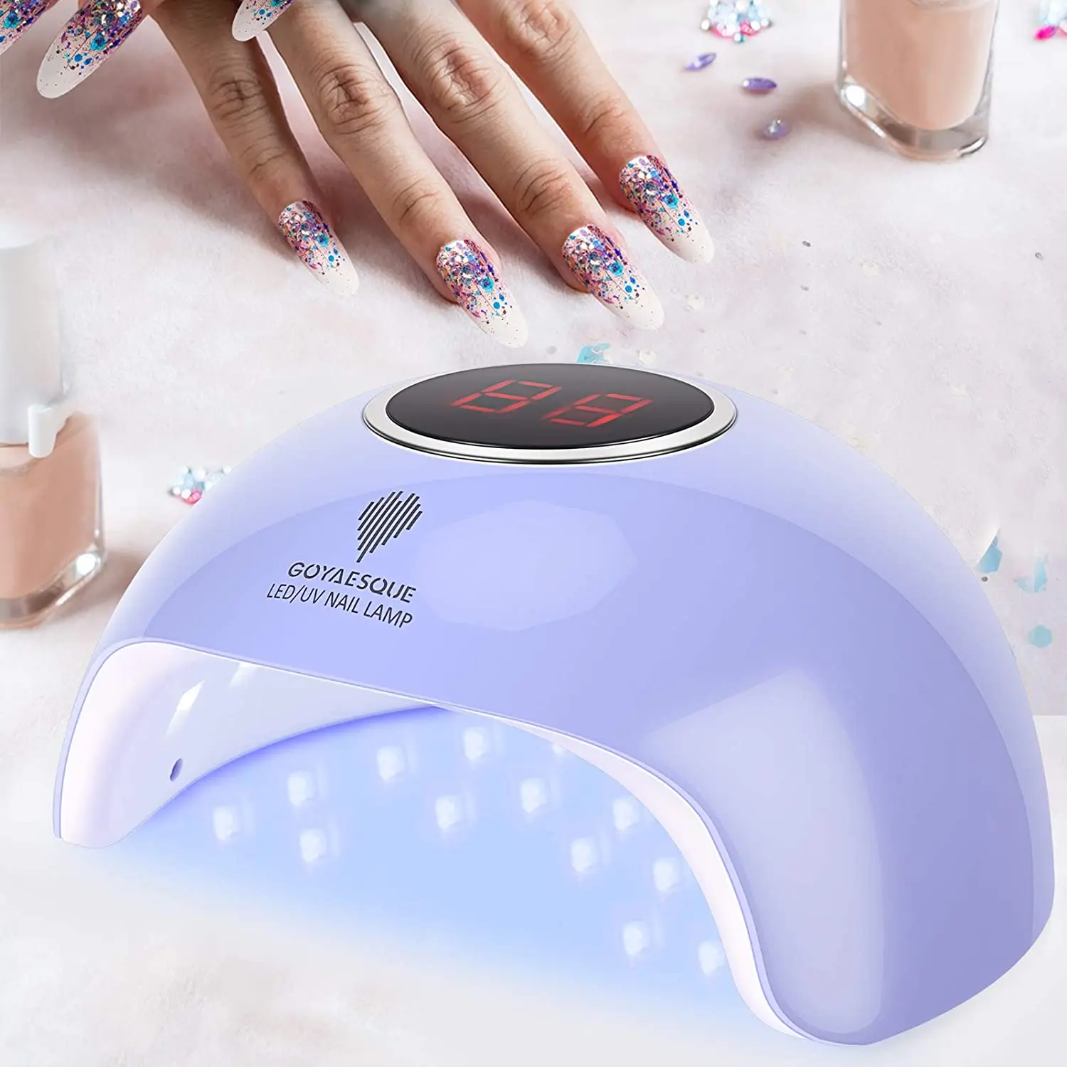 Светодиодная УФ лампа для ногтей Профессиональный гель лампы комплект 36 Вт 18LED