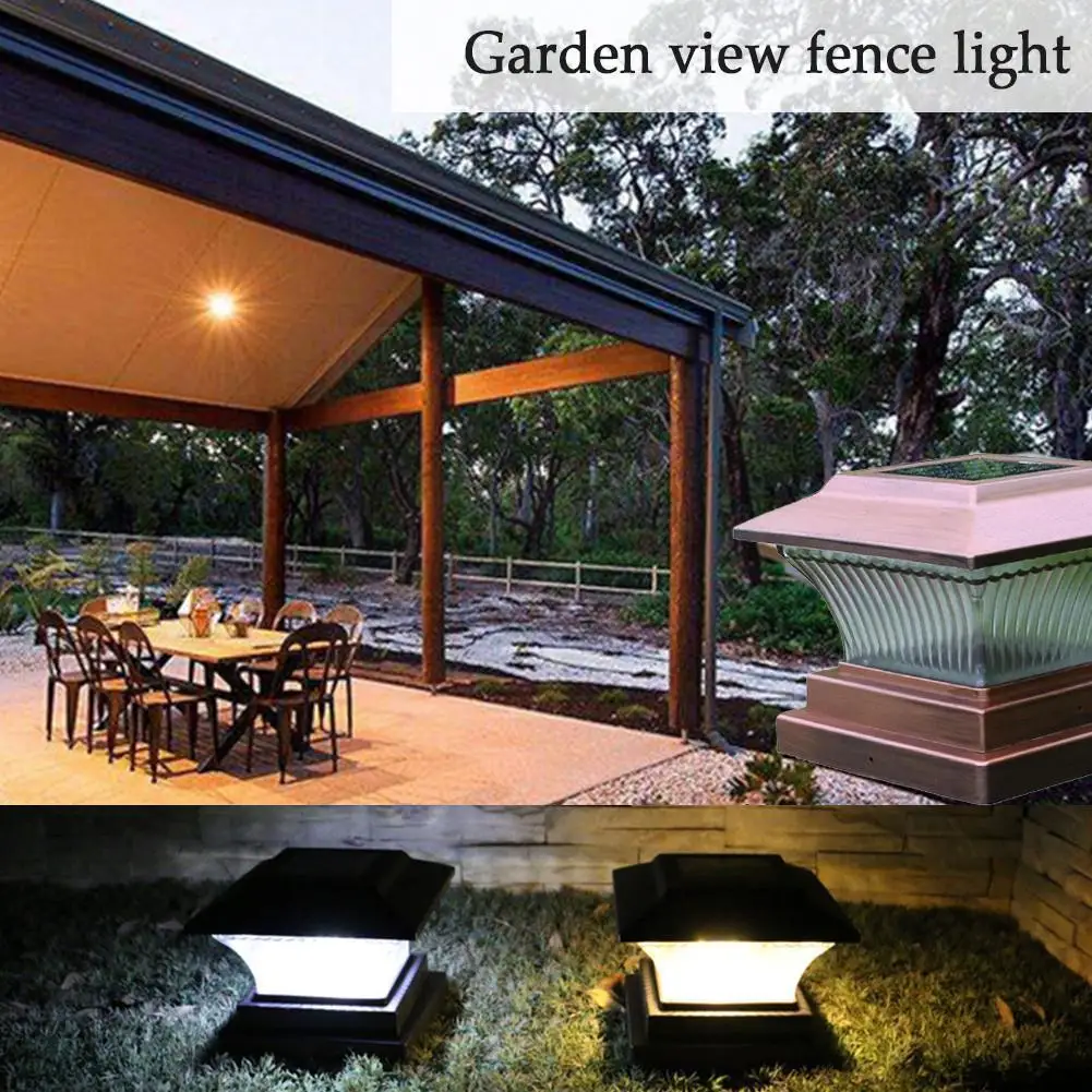 

Solar Column Headlight LED Outdoor Lighting Fence Gate Wall Garden Pillar Lamp Style Decor Chinese Light Courtyard Waterpro K8F6
