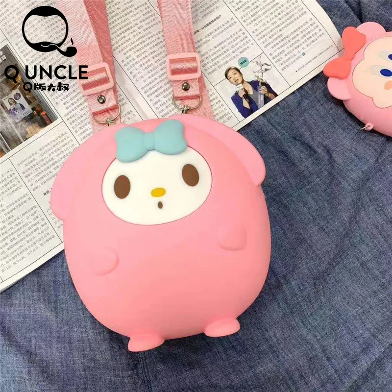 Модный женский розовый рюкзак Q Ся Молодежные силиконовые ранцы для детей