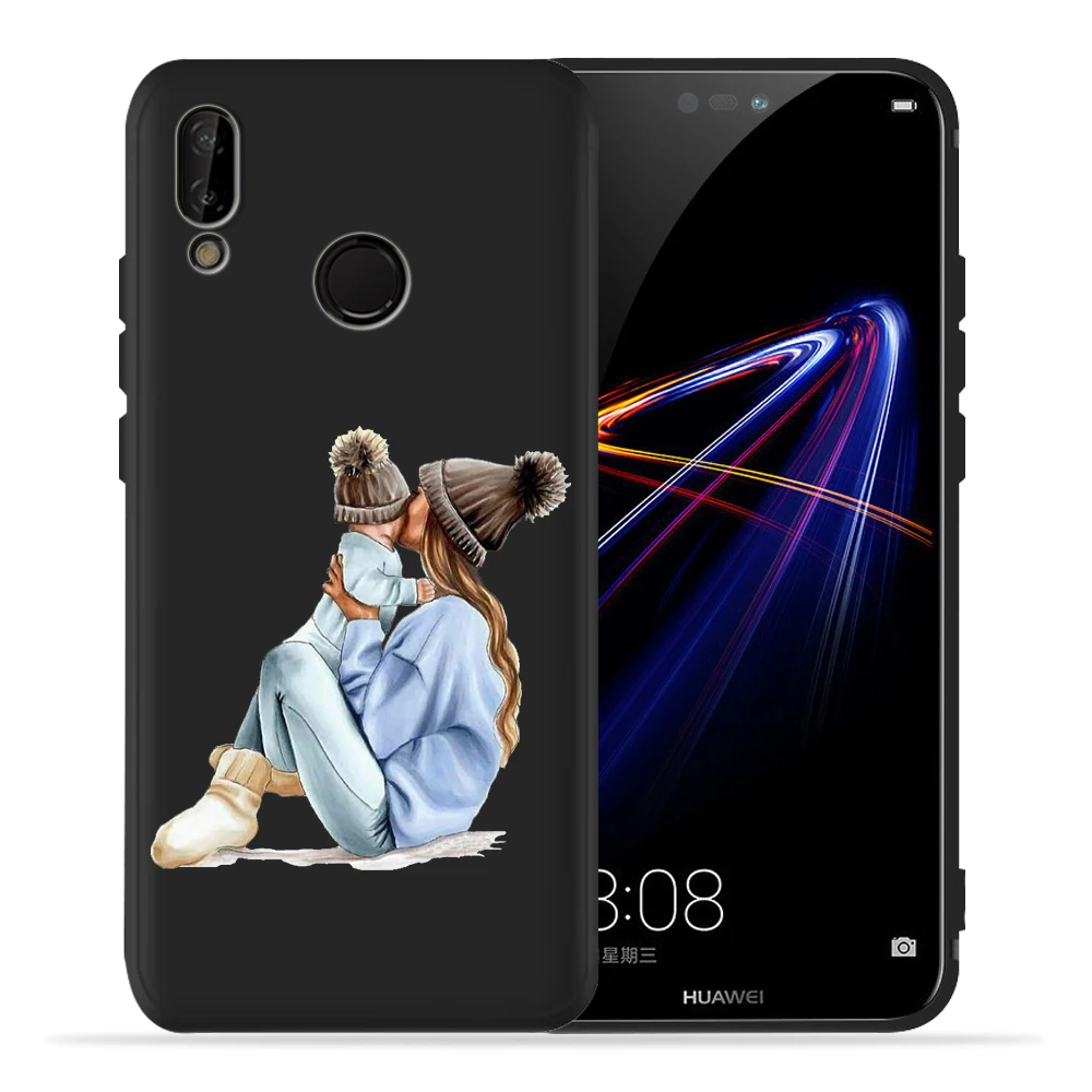 Модный чехол для мамы и дочки, супермамы и папы для huawei p20 Pro, чехол P20 P30 Pro P9 P8 mate 20 Lite Honor 8X9 10 20 PSmart - Цвет: 02