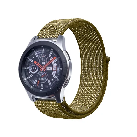 olive green Huawei GT 2 нейлоновый ремешок для samsung Galaxy 42 мм 46 мм Active 2 gear S2 S3 20 мм 22 мм Sport Loop Huami Amazit GTR Bip браслет - Цвет ремешка: olive green