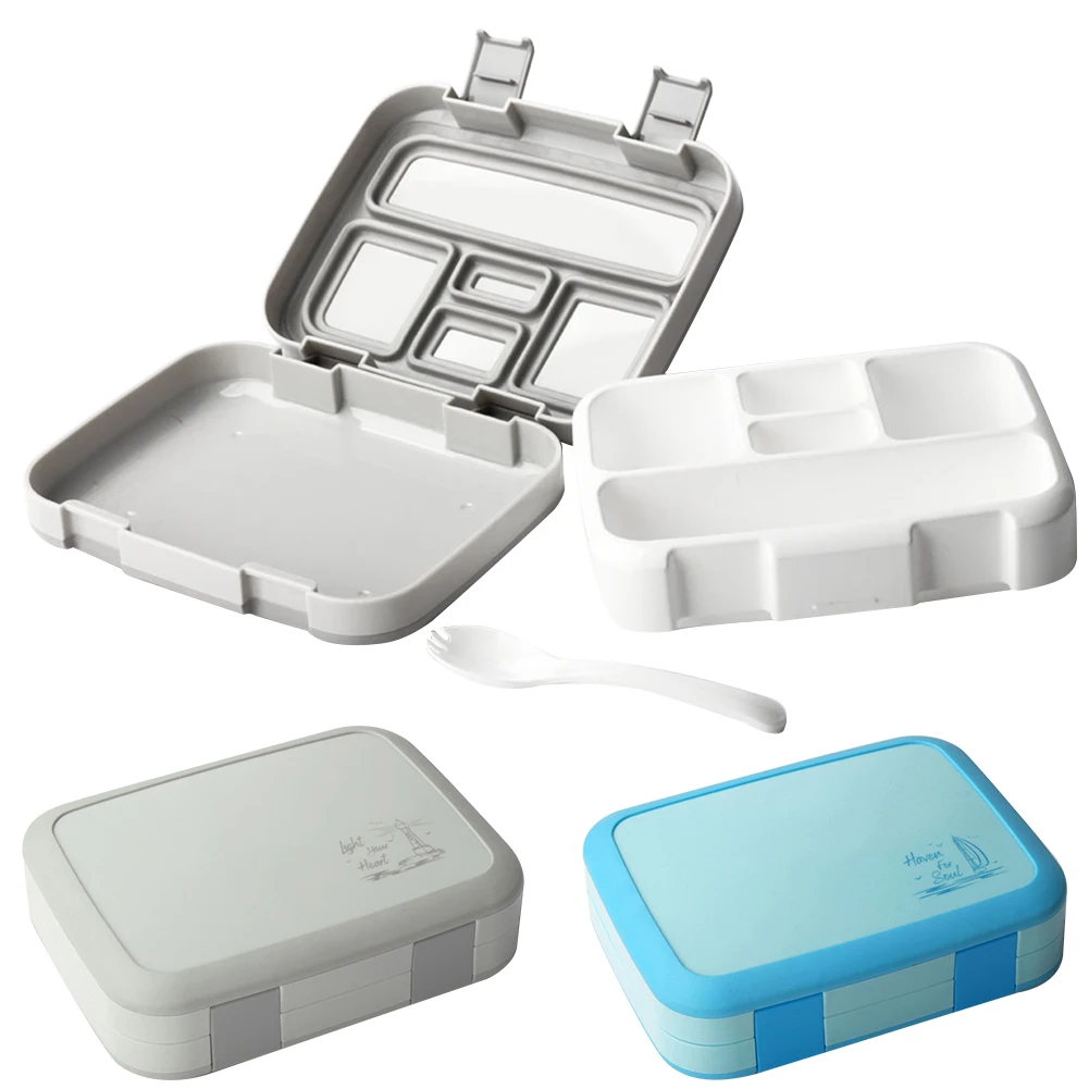 Портативный несколько сеток столовая посуда Ланч-бокс студенческие дети