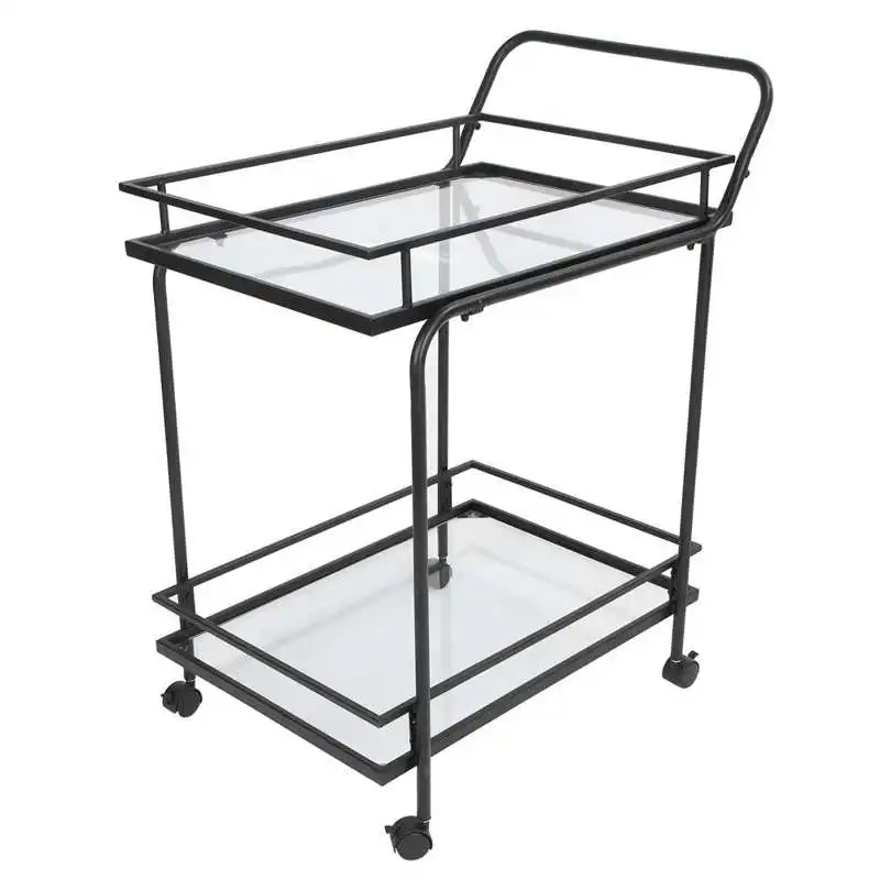 

2 Tier Cart Storage Trolley Cart Organizer for Kitchen Bathroom Bedroom Laundry
