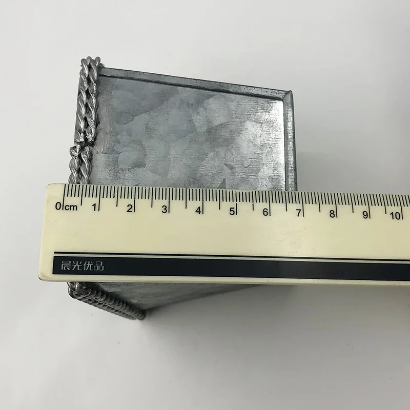 20 шт./лот D7.5xH7CM оцинкованная кашпо металлический квадратный горшок для небольших
