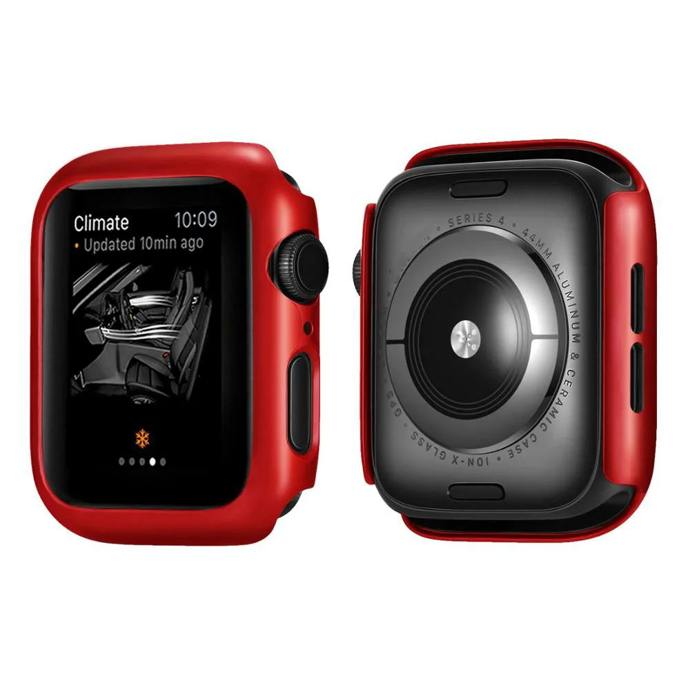 PC Protective cover Case For Apple Watch Series 7 45mm 41mm Frame Matte Case Cover Shell Bumper Case for iWatch 7 Accessorie