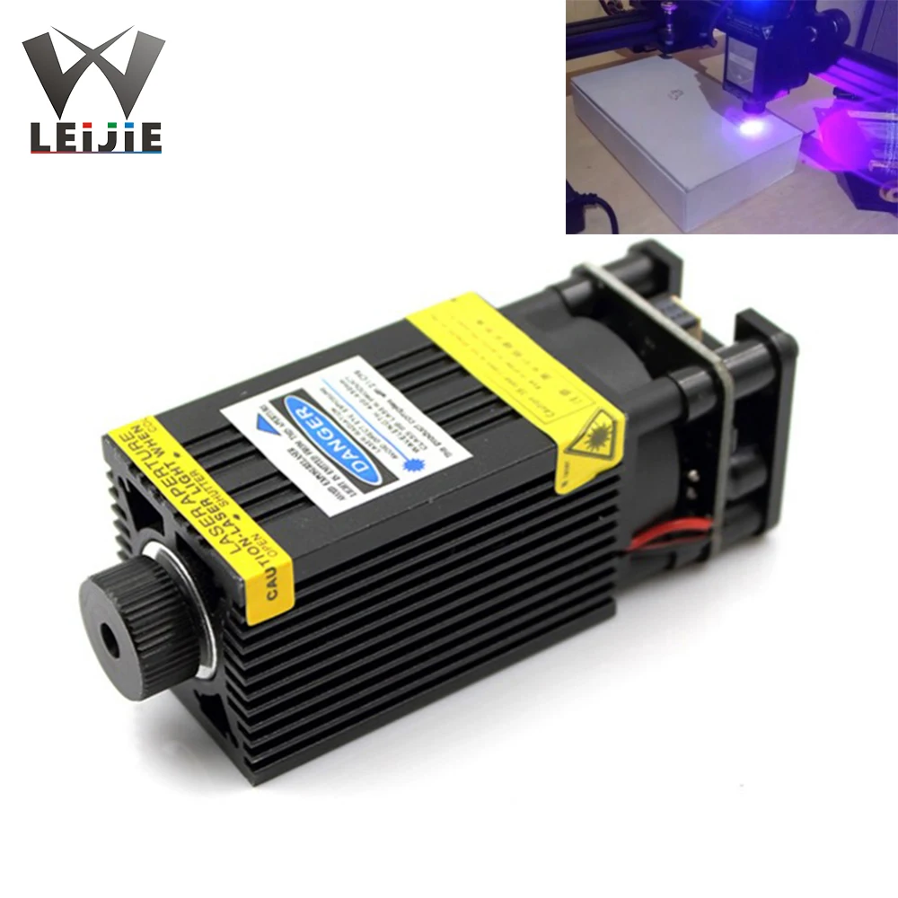 Фокусируемый 405нм 500 МВт 12В сине фиолетовый лазерный модуль высокой мощности ACC