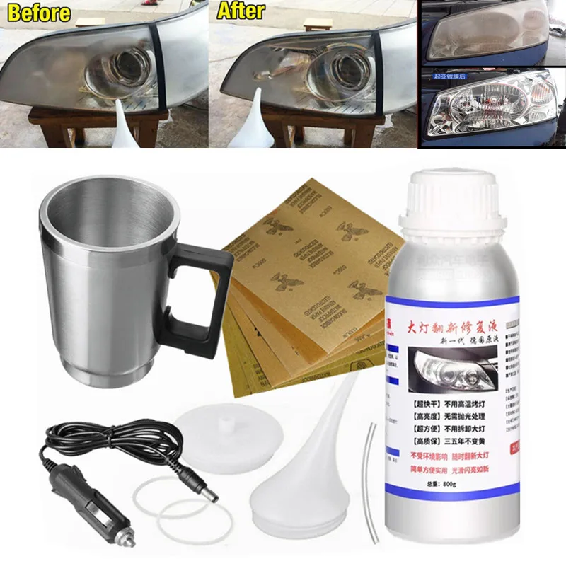 Набор для полировки фар сделай сам с паром жидкость заварочной головки полировка