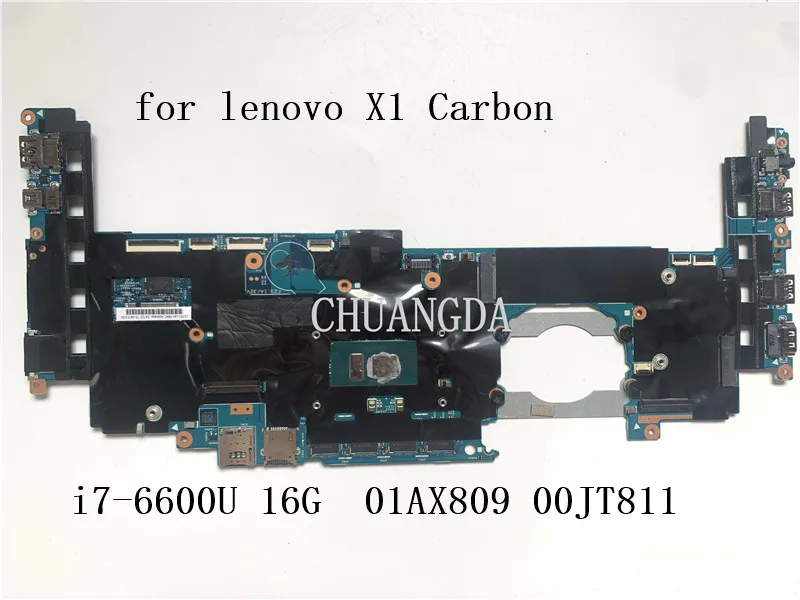 Материнская плата для ноутбука Lenovo ThinkPad X1 Yoga 1-го поколения 14282-2 м с i7-6600U CPU 16G-RAM FRU