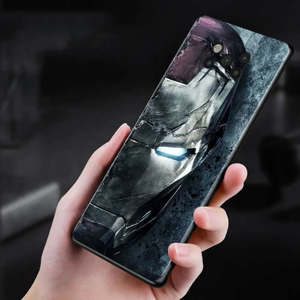 marvel iron man superman phone case for xiaomi poco x3 nfc f3 gt civi m3 note 10 11 lite 9t 10t 11t pro pocophone f1 fundas free global shipping